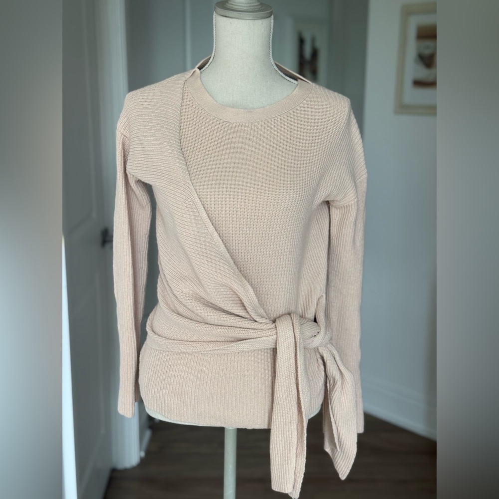 Brochu Walker Soft Beige Wrap Sweater
